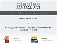 Tablet Screenshot of displayspecialists.com